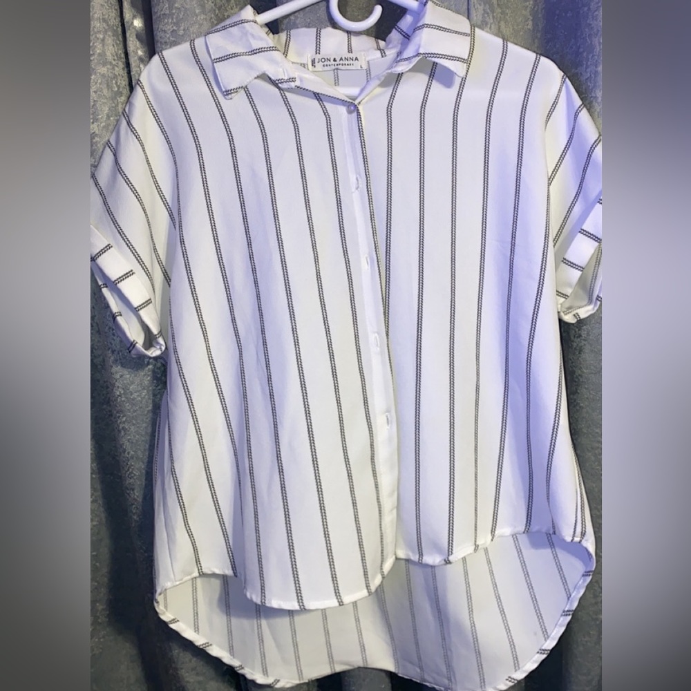 White and black women’s button up